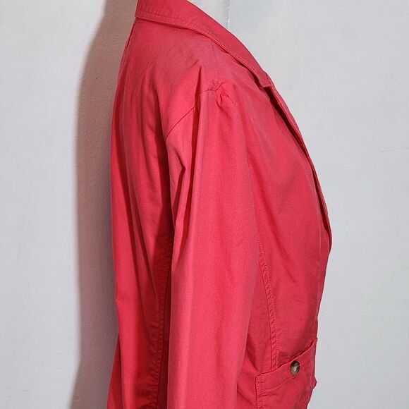 Liz Claiborne Coral Pink Blazer Size Large Petite Pink Blazer - Picture 6 of 9